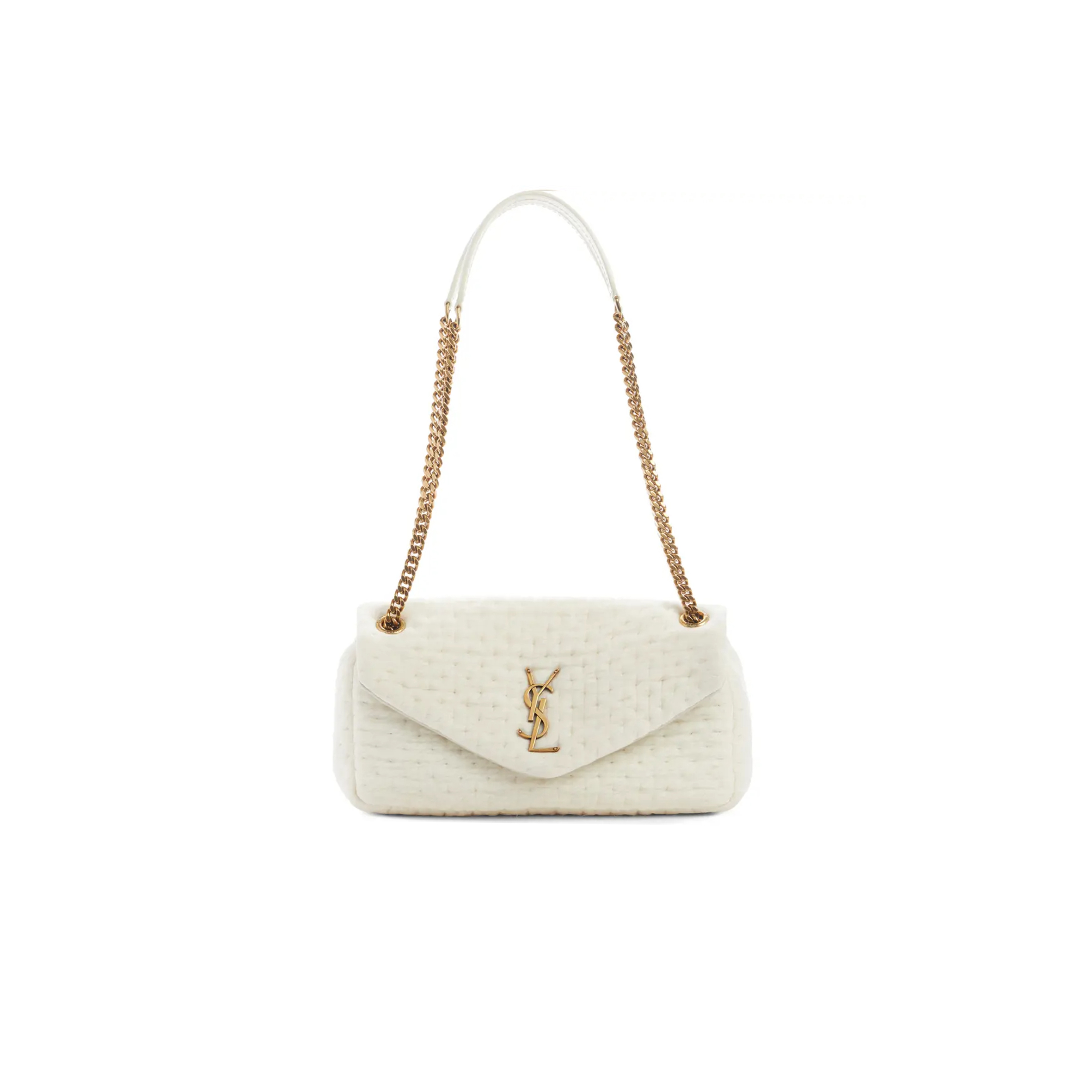 YSL CALYPSO SMALL IN ORGANZA PUFFER 734153FABJ19288 (26*14*7cm)